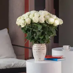 Fresh Cut 50-stem White Roses