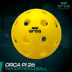 Orca Pi 26 Indoor USAPA Official Size Pickleballs 6pk - Yellow