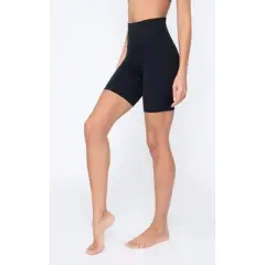 Yogalicious Womens 2 Pack Lux High Elastic Free Waist 7" Bike Short