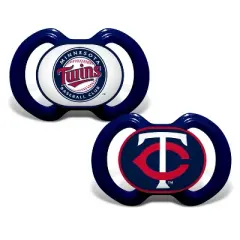 BabyFanatic Officially Licensed Pacifier 2-Pack - MLB Minnesota Twins