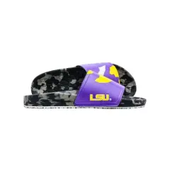NCAA LSU Tigers Slydr Pro Black Sandals - Purple M11/W13