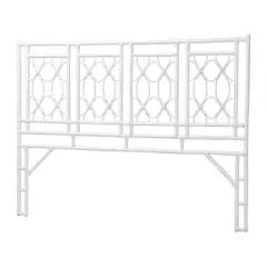bali & pari King Size Sampson Rattan Standalone Headboard White