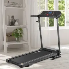 Costway 1.0HP Folding Treadmill Electric Support Motorized Power Running Machine Trainer