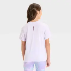 Girls' Short Sleeve T-Shirt - All In Motion&trade; Lilac Purple