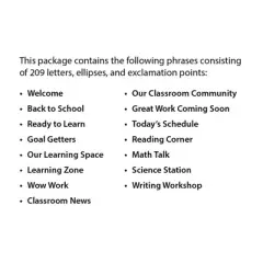 Creative Teaching Press&reg; Core Decor School Time Punch-Out Phrases Accents, 15 Phrases