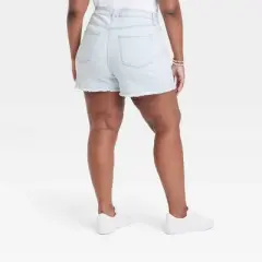 Women's High-Rise Denim Shorts - Ava & Viv&trade; Light Wash
