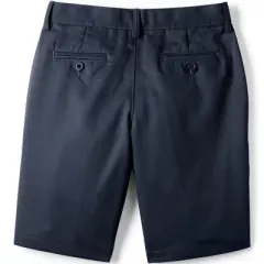 Lands' End School Uniform Little Boys Slim Plain Front Stain Resistant Wrinkle Resistant Chino Shorts