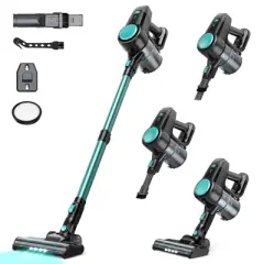 YOMA N3T Cordless Vacuum Cleaner,Wireless Stick Vacuum with 40mins Runine,Self-Standing,Rechargeable Lightweight Vacuum Cleaner