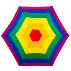 ShedRain Mini Manual Compact Umbrella - Rainbow