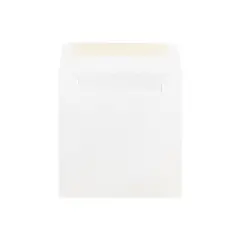 JAM Paper 6 x 6 Square Invitation Envelopes White 50/Pack (28416I)