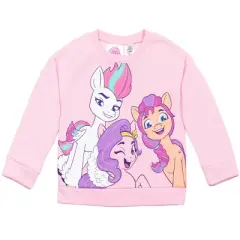 My Little Pony Sunny Pipp Zipp Toddler Girls Fleece Sweatshirt Legging Set Pink 
