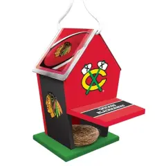 MasterPieces Officially Licensed NHL Chicago Blackhawks outdoor wood birdhouse!