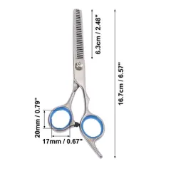 Unique Bargains Thinning Scissors for Long Short Thick Hard Soft Hair for Men Women 6.57 Inch Length