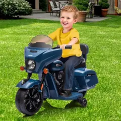 Ride on Motorcycle for Kids, 6V Electric Dirt Bike, License Motorcycle with USB, AUX, Music and Headlight for Toddler 1-3