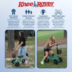 KneeRover Jr All Terrain Knee Scooter Coastal Teal
