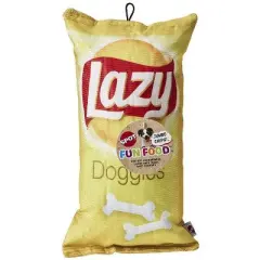 Spot Fun Food Lazy Doggie Chips Plush Dog Toy