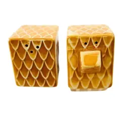 Transpac 2.75 In Peppermint Salt & Pepper Set Christmas Salt And Pepper Shaker , Gingerbread Holidays Candy (2PC)