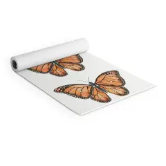 Avenie Monarch Butterfly Orange (6mm) 70" x 24" Yoga Mat - Society6
