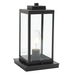 Rinnah 7" Outdoor Table Lamp - PLT7037 - Black - Safavieh