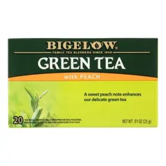 Bigelow Green Tea with Peach - Case of 6/20 bag