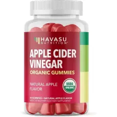 Apple Cider Vinegar Gummies, Apple Flavor, ACV Vitamins for Digestive Health, Metabolism & Gut Support, Apple Flavor, Havasu Nutrition