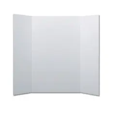 Flipside Products Corrugated Project Boards & Headers Set, 36" x 48", White, 24 Sets