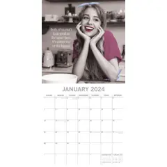 The Gifted Stationery 2024 Square Wall Calendar, Women's Wit, 16-Month Funny Corner Theme with 180 Reminder Stickers (12 x 12 In)