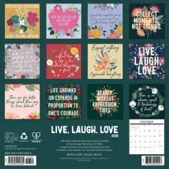 Willow Creek Press 2026 Live Laugh Love Wall Calendar