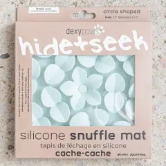 Dexypaws Enrichment Snuffle Mat: Sky Blue Circle - Textured Dog Feeding Pad