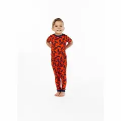 Sleep On It Boys Lightning Bolt Super Soft Snug Fit 2-Piece Pajama Sleep Set