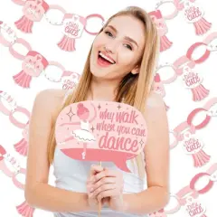 Big Dot of Happiness Tutu Cute Ballerina - Banner and Photo Booth Decorations - Ballet Birthday Party or Baby Shower Supplies Kit - Doterrific Bundle