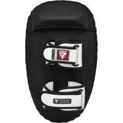 RDX Sports T3 Thai Kick Pads For Precision Striking & Training - Premium Quality Kick Pad for MMA, Muay Thai, & Kickboxing Black/White