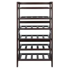 Silvi 30 Bottles Wine Rack Wood/Toasted Walnut - Winsome