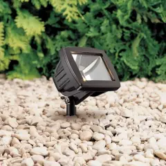 John Timberland Libra Black Low Voltage LED Landscape Flood Light