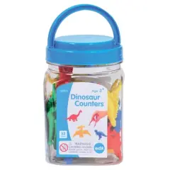 Edx Education Dinosaur Counters, Mini Jar, Set of 32