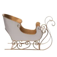 Transpac 16.06 Inch Multicolor Metal Christmas Sled Decorative Object for Holiday Home Decor