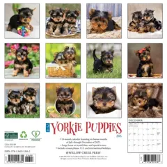 Willow Creek Press 2026 Yorkie Puppies Wall Calendar