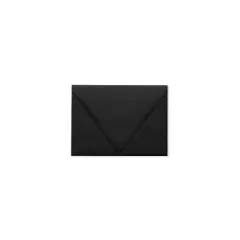 LUX A6 Contour Flap Envelopes 4 3/4 x 6 1/2 50/Box Midnight Black 1875-B-50