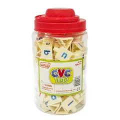 Junior Learning Tri-Blocks CVC Tub, Set of 90