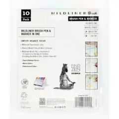 Zebra 10ct Mildliner Dual-tip Creative Markers Assorted Colors