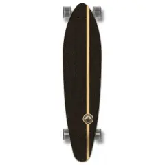 Yocaher 40" Kicktail Longboard - Checker White