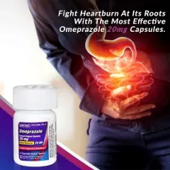 Geri Care Omeprazole Delayed Release Capsules 20 Mg Acid Reducer, 42 Count