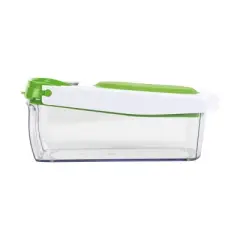 GoodCook Ready Vegetable Dicer: Manual Food Chopper, Onion & Vegetable Dicer, Stainless Steel Blade, Hand Wash, Green