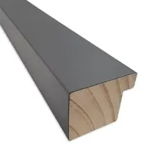 32"x14" Edwin Wood Frame Gray Cork Board - Amanti Art: Wall Mount, Organizational Bulletin Board