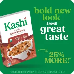 Kashi Organic Cocoa Clusters Breakfast Cereal - 17.2oz