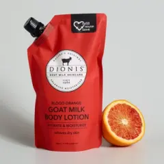 Dionis Goat Milk Body Lotion Refill Pouch Blood Orange, 16.9 oz