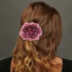 Unique Bargains Artificial Flower Peony Hair Clip 2 Pcs