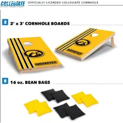 NCAA Iowa Hawkeyes 2'x3' Wood Cornhole Set