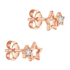 Girls' Starry Night Standard Sterling Silver Earrings - In Season Jewelry