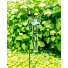 Rain Gauge with 30" Galvanized Steel Plant Support Stake &ndash; Durable & Weather-Resistant Garden Tool